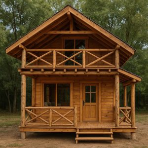 Rumah Kayu Bungalow – Konsep Hunian Santai untuk Area Wisata